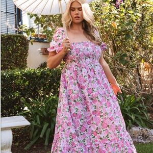 Show me your mumu Afternoon Tea Dress floral pink